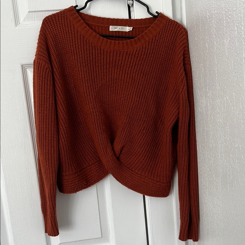 Women's Rust Sweater from Nic & Jo size Large - Picture 1 of 5